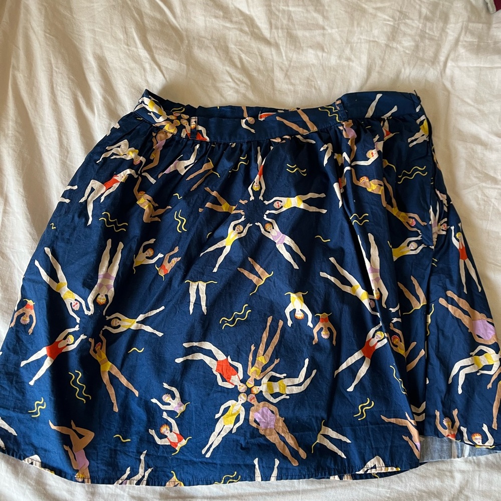 ModCloth Synchronized Swimmers Mini Skirt